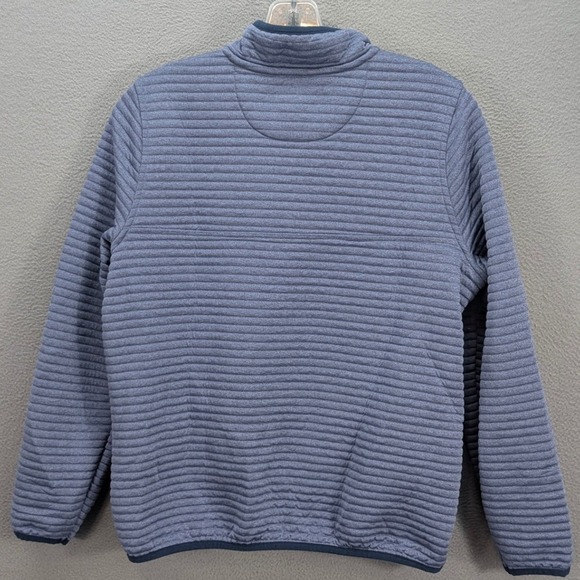 LL Bean Airlight Knit Sweater Womens M Pet Pullover Fleece Snap Button Mock Neck - Picture 5 of 10